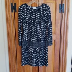 Donna Morgan Black Pattern Dress, Size 4